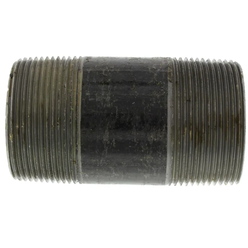Everflow NPBL2550 Black Steel Nipple 2-1/2 inches x 5 inches