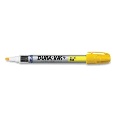 MARKAL 96311 Dura Ink Plus Easy Off Wyel Permanent Ink Marker