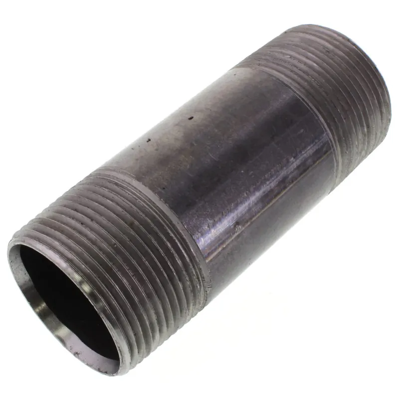 Everflow NPBL1140 Black Steel Nipple 1-1/4 inches x 4 inches