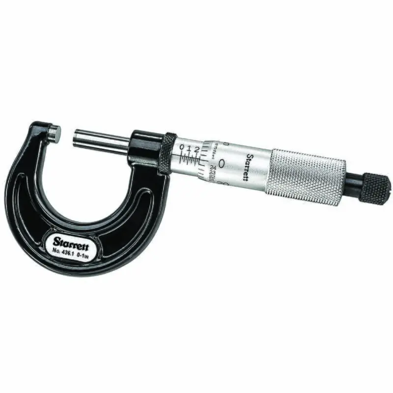 Starrett 67994 Outside Micrometer Model 436.1XRL-1