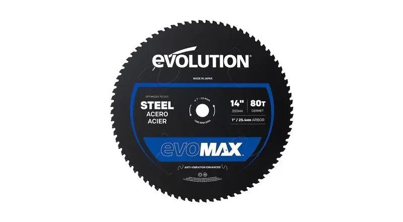 Evolution EVOMAX14ST 14 Inches Evomax Mild Steel Blade