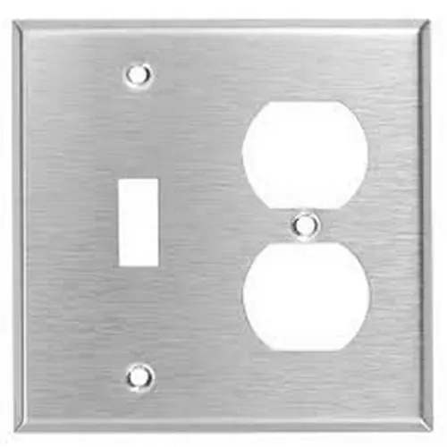 Mulberry Metal Products 97532 Combination Wall Plate Standard 2 Gangs 3 Ports