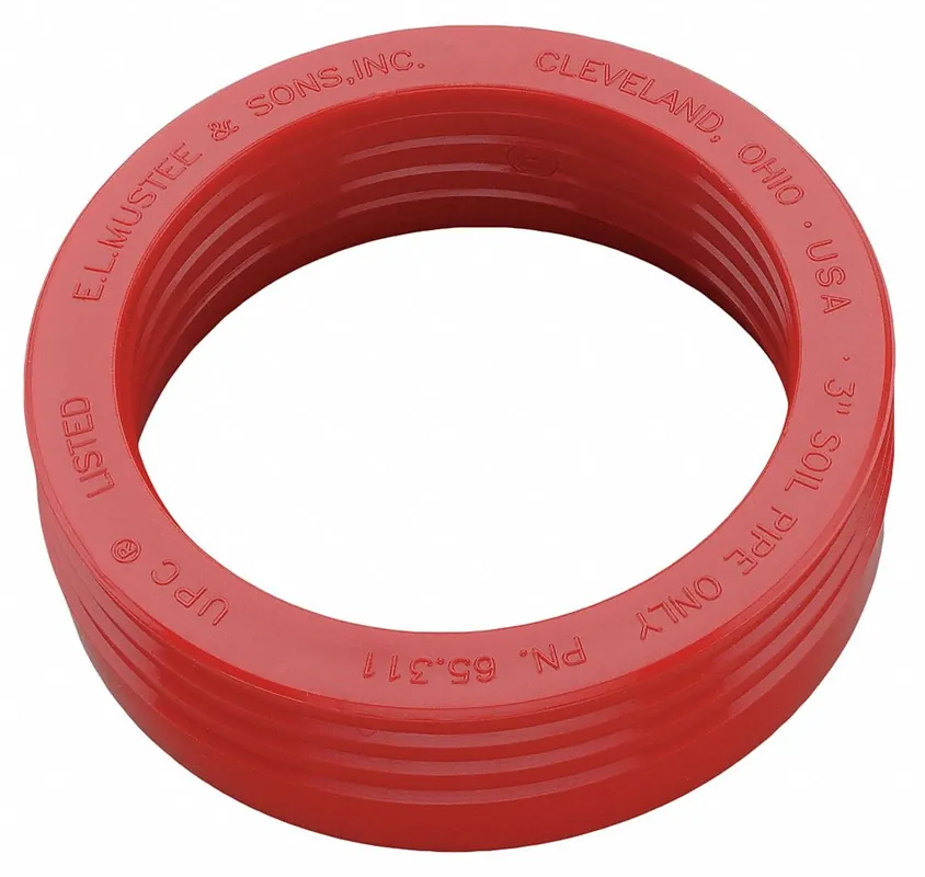Mustee 65 Seal for SCH 40 DWV - ABE PVC/Iron No-Hub Soil Pipe Mop Service Basins