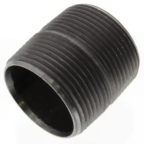 Everflow NPBL1100 1-1/4 inches x Close Black Steel Nipple