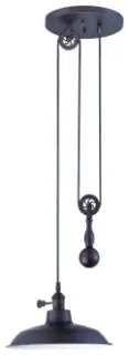 Craftmade P400-ABZ Jeremiah Ltg Pendant W/Pulley Bronze