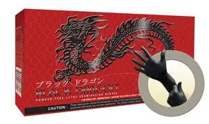 MICROFLEX BD-1000-PF Black Dragon PF Latex Exam X-Small