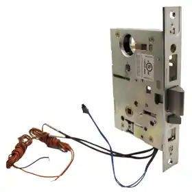 Best Access 45HW7-DEU-15H-626-RQE-24V Electrified Mortise Lock 15 Lever H Rose Request to Exit