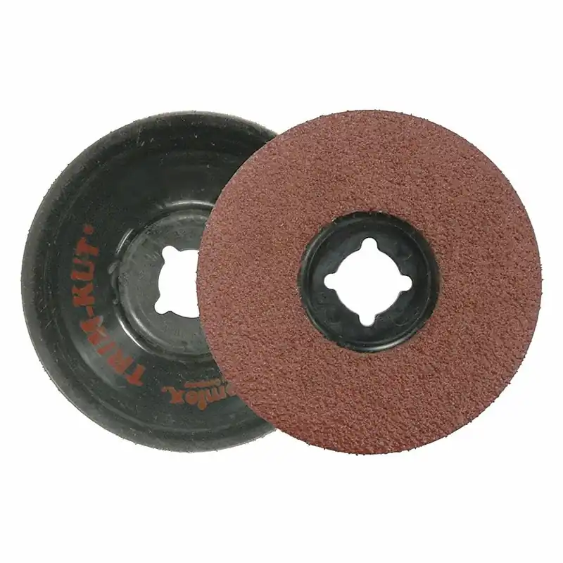 WEILER 59403 Deburring Disc Very Coarse Grade 4 1/2 in Dia 7/8 in Center Hole