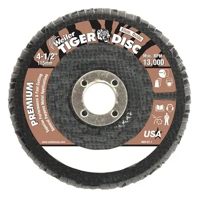 Weiler 50552 Tiger Flap Disc 36 Grit 4 in