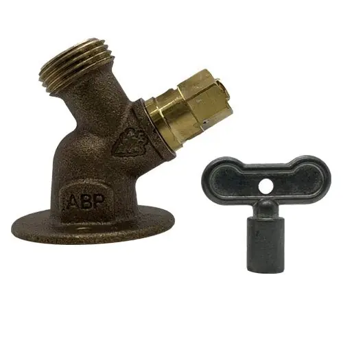 Arrowhead Brass & Plumbing 355LKLF Heavy Duty Solid Flange Sillcock With Loose Key 1/2 x 3/4 in Nominal