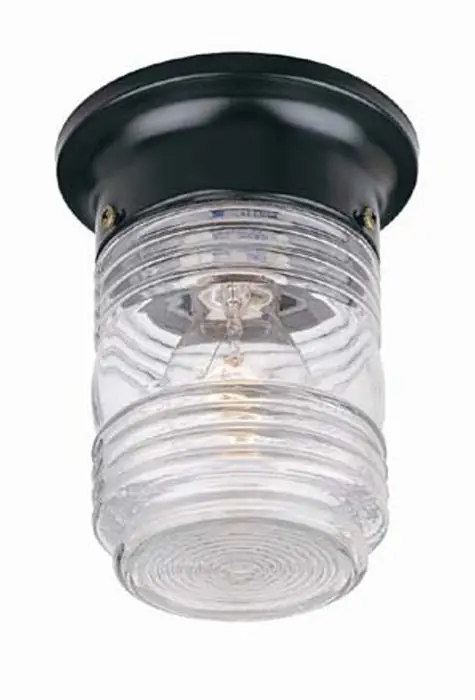 ACCLAIM 101BK 1 Light Ceiling Mount Outdoor Matte Black