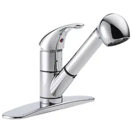 Peerless 15720402 Kitchen Faucet With Pull-Out Sprayer Single-Lever