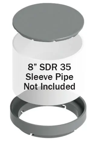 Sioux Chief 869-SSL Collar & Lid For Shallow Access Sleeve