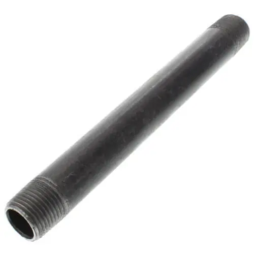EVERFLOW NPBL1270 Everflow NPBL1270 1/2 inches x 7 inches Black Steel Nipple