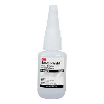 SCOTCH-WELD 7100039201 Plastic & Rubber Instant Adhesive PR1500 0.7 oz Bottle