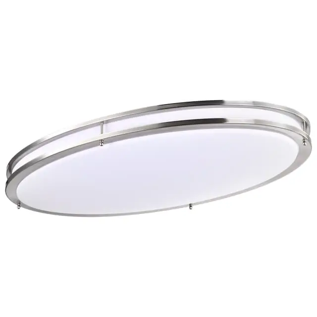 SATCO-NUVO 62-1641 Glamour LED 32 Inch Oval Flush Mount Fixture Brushed