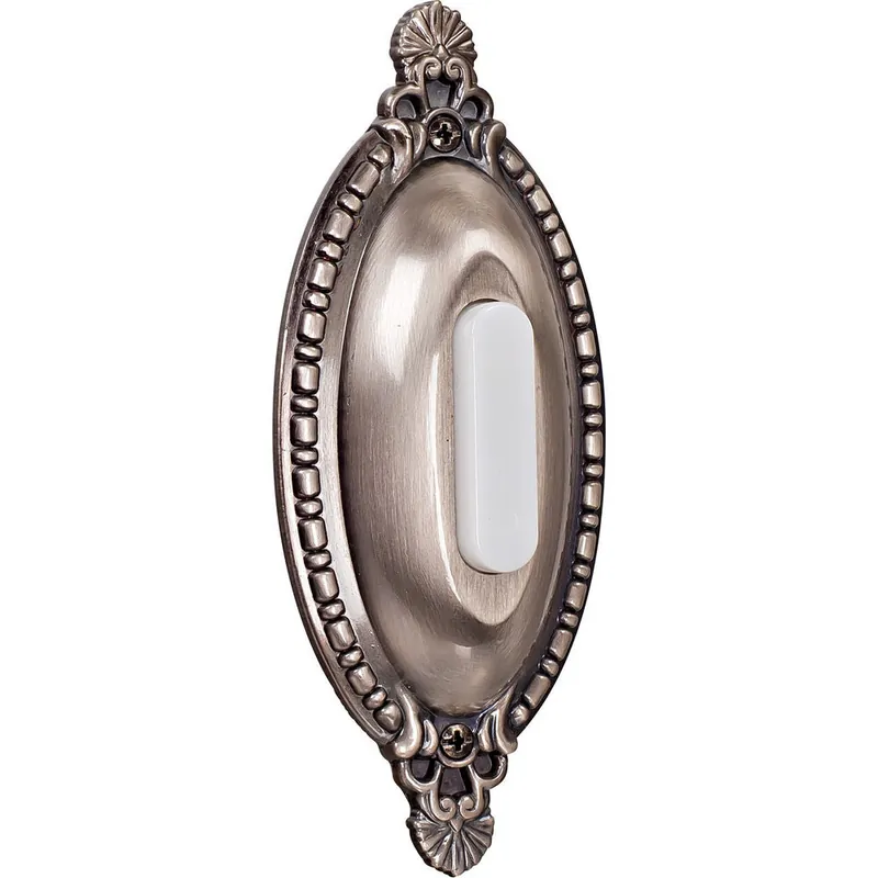 CRAFTMADE BSOO-AP Surface Mount Oval Ornate Lighted Push Button