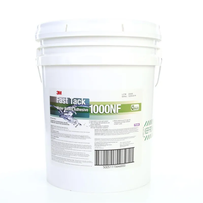 3M 7000046563 Fast Tack Water Based Adhesive 1000NF 5 Gallon Pail