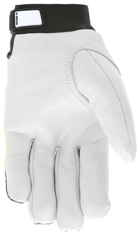 MCR SAFETY 968XL Mechanics Gloves X-Large Leather Adjustable Closure