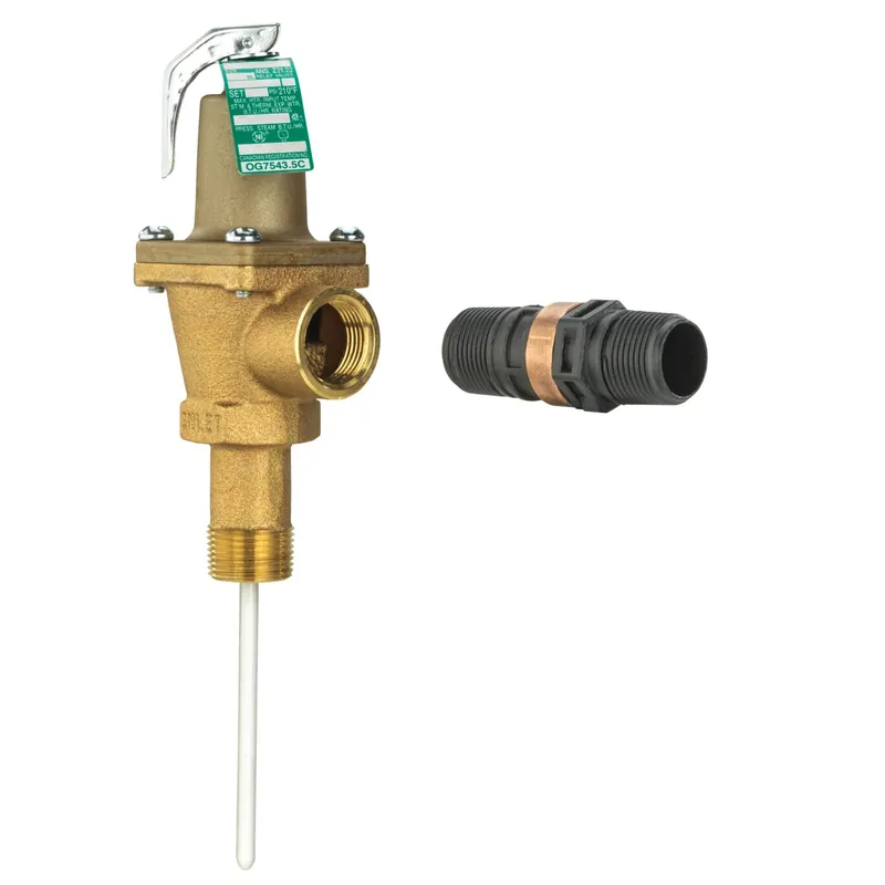 WATTS F163803 LLL40XL T&P Relief Valve, Lead Free w/ Flood Sensor Connectivity 150 psi (3/4 inches)