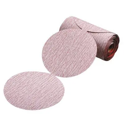 Carborundum 5539515293 Premier Red Aluminum Oxide Dri-Lube Paper Discs 120 Grit 5 in
