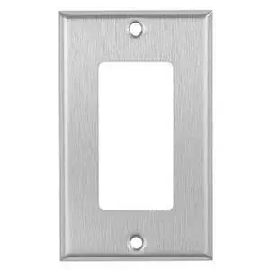 Mulberry Metal Products 97401 Receptacle Wall Plate 1 Gang