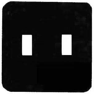 MULBERRY METAL PRODUCTS 74072 Wallplate 2 Gangs