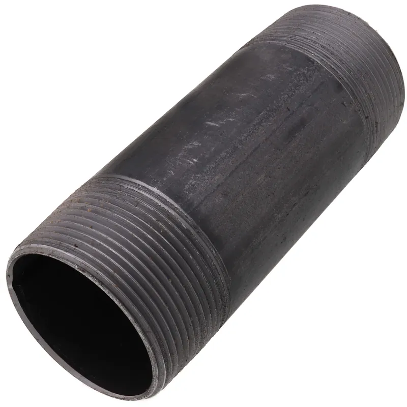 Everflow NPBL2570 2-1/2 inches x 7 inches Black Steel Nipple