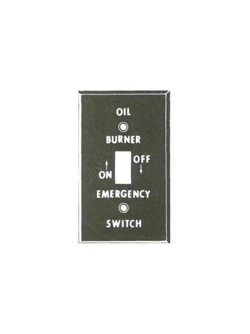 Mulberry Metal Products 41001 Single Gang Steel Oil Burner Switch Box Plate