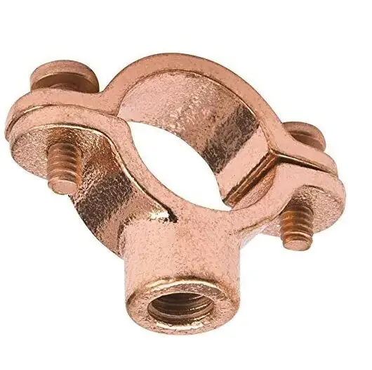 Warwick Hanger 2100-4 Copper Plated Malleable Iron 2-Screw Split Ring Hanger 1 inch