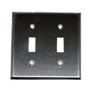 Mulberry Metal Products 97072 Wall Plate Standard 2 Gangs 2 Ports