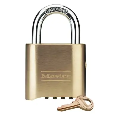 MASTER LOCK 176-P112 Set-Your-Own Combo Padlock Key Override