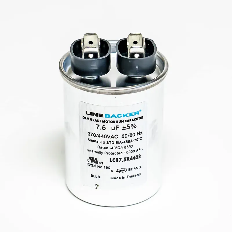 Supco LCR7.5X440R Capacitor Round Run 7.5 uf 370/440 Volts