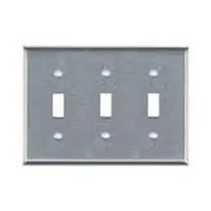 Mulberry Metal Products 97073 Wall Plate Standard 3 Gangs 3 Ports