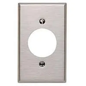 Mulberry Metal Products 97221 Receptacle Wallplate Standard 1 Gang 30/50A