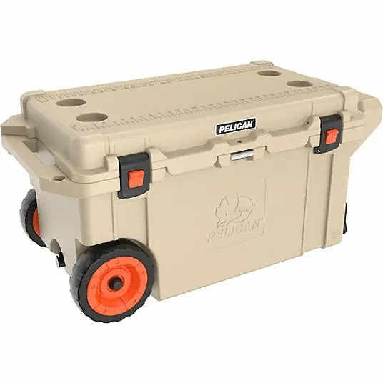 Pelican Wireless Systems 80QW-2-TAN 80Qw 80Qt Cooler Wheeled Outdoor Tan