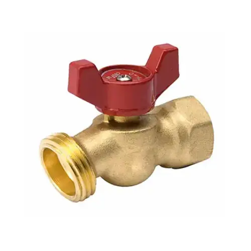 B&K 102-453HN QuarterMaster 1/2 in. Brass FPT x Hose Thread No Kink Hose Bibb