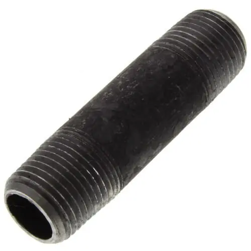 Everflow NPBL1815 Black Steel Nipple 1/8 inches x 1-1/2 inches