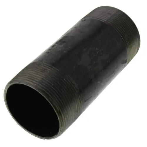 Everflow NPBL2050 Black Steel Nipple 2 inches x 5 inches