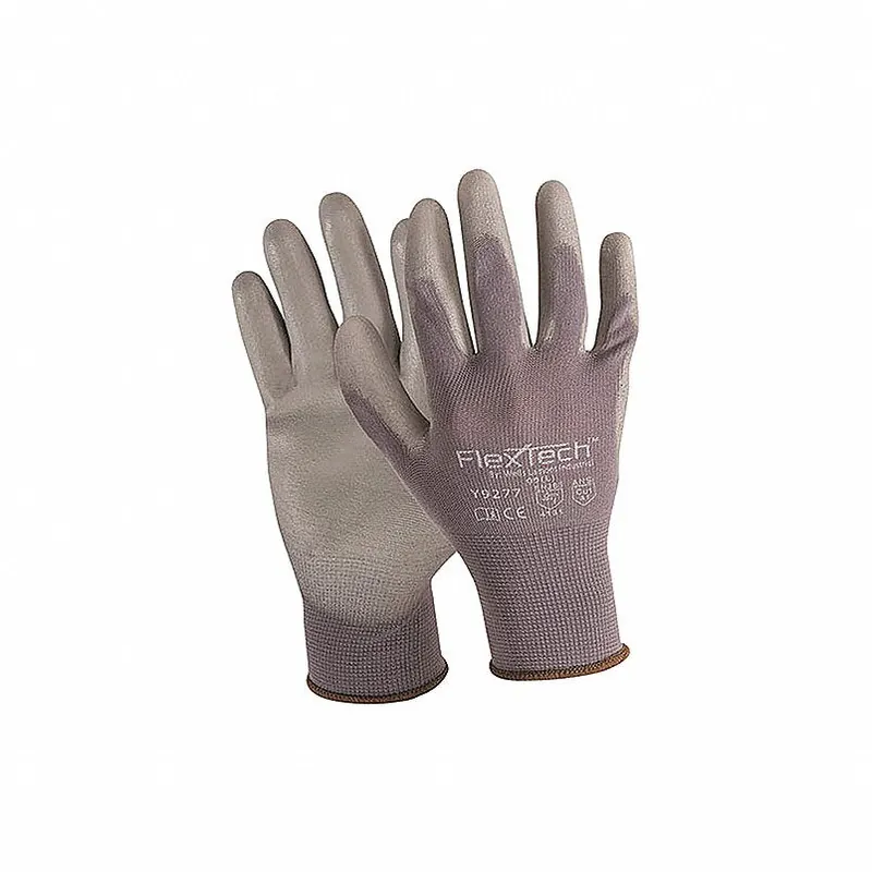 WELLS LAMONT Y9277XL Gray Nylon Glove Polyurethane Palm XL