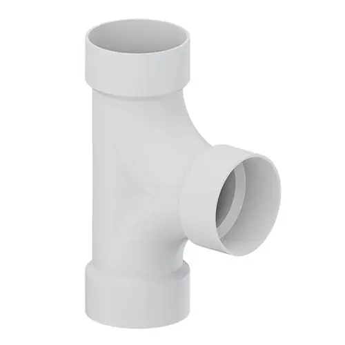 TIGRE 448-3558 4 inches PVC DWV Two Way Cleanout Tee