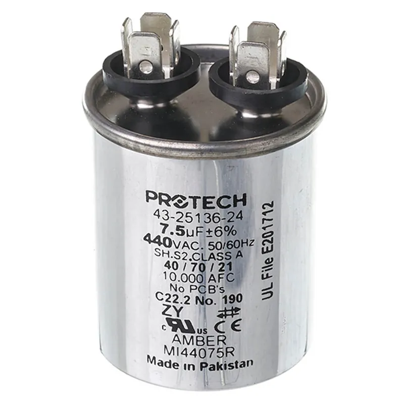 Rheem 43-25136-24 Capacitor - 7.5/440 Single Round