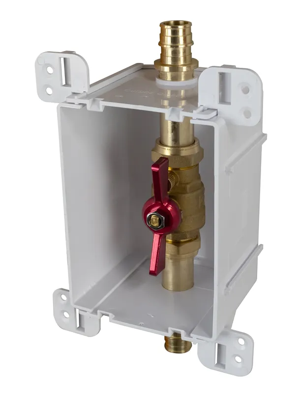 SIOUX CHIEF 687-3WD Servicebox 1 Valve W/Drain 3/4 F1960 X 3/4 F1960
