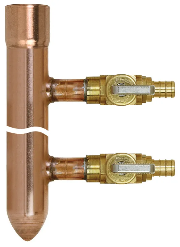 Sioux Chief 672XV1010 672 Series BranchMaster Copper Female Sweat x Spin Closed 1 in. 10 Outlet Valve Manifold
