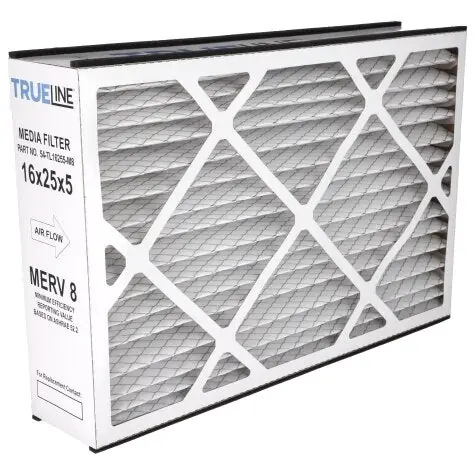 Rheem 54-TL16255-M8 Trueline Merv 8 Media Filter Replacement 5 in x 16 in x 25 in