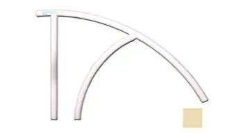 Saftron TRTD-144-B Triton Series RTD Rail 44in Beige Includes Escutcheons