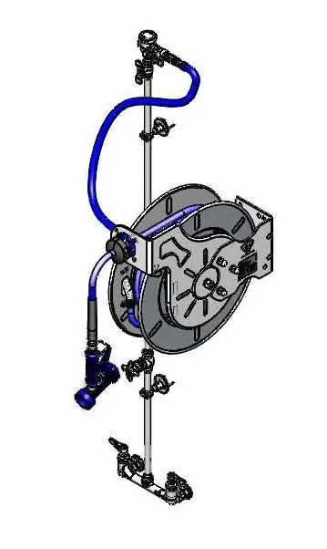 Tsb B-7142-U02XS1C Hose Reel Assembly Opened 50 Feet Hose Reel