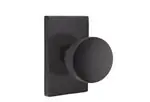 Emtek 8231LAUUS19 Laurent Privacy Knobset with Quincy Rosette