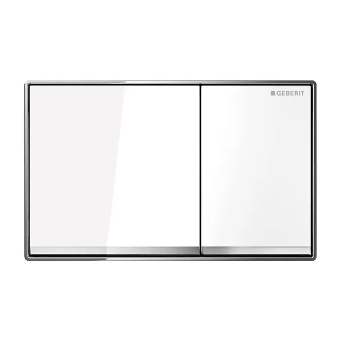 Geberit 115.081.SI.1 Act Pl Omega60 Dual Glass White