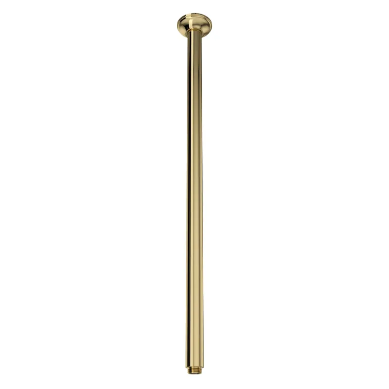 ROHL 1505/24ULB Ceiling Mount Shower Arm Unlacquered Brass 24 inches